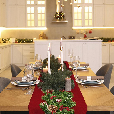 Дорожка на стол Еловый аромат